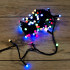 Гирлянда разноцветная на черном проводе, 7м, 100LED